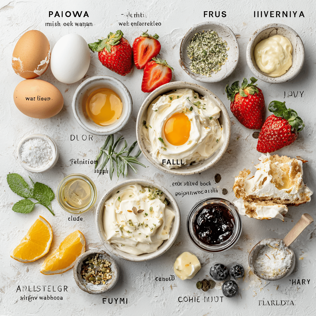 pavlova-cookie-topping-ingredients.jpg pavlova cookie ingredients and toppings