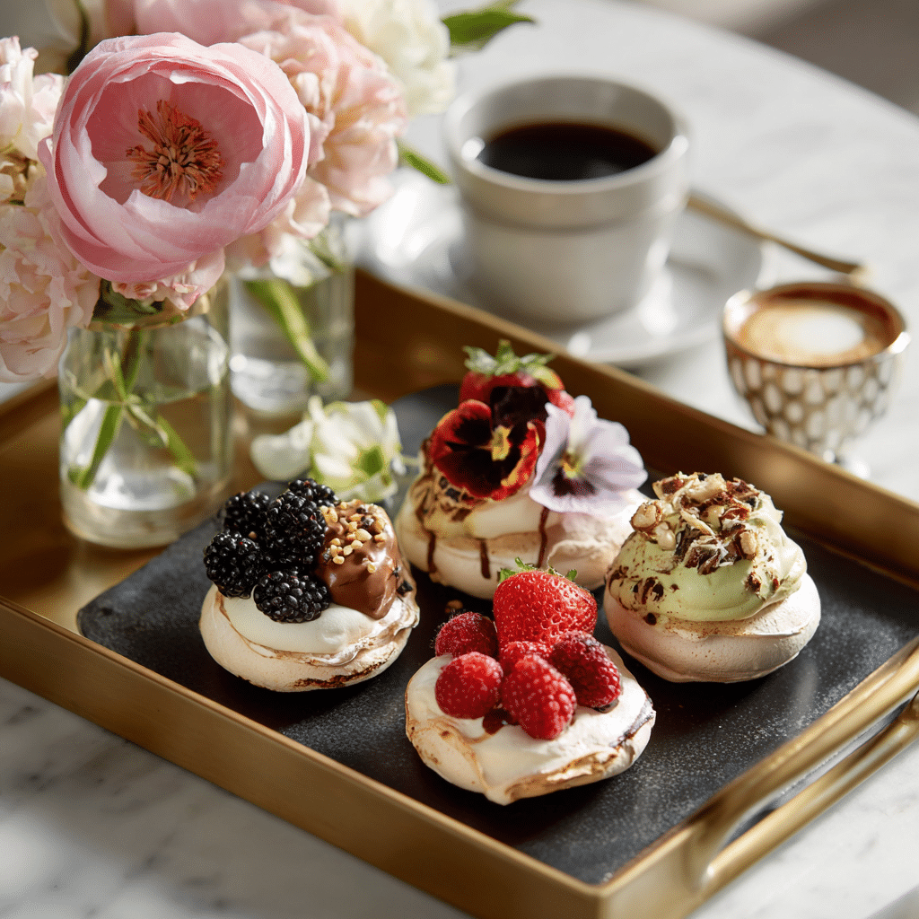 pavlova cookie toppings with fruits