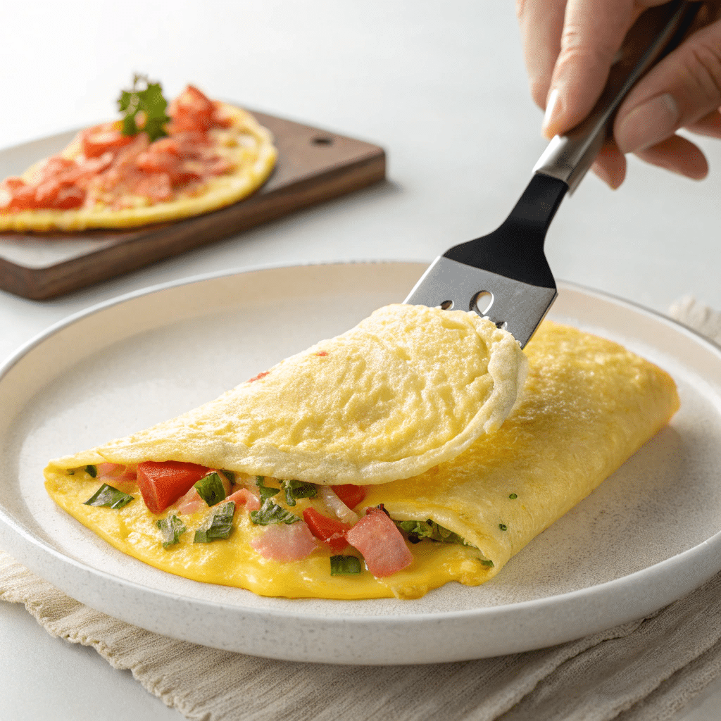 folding-french-omelette Folding French omelette