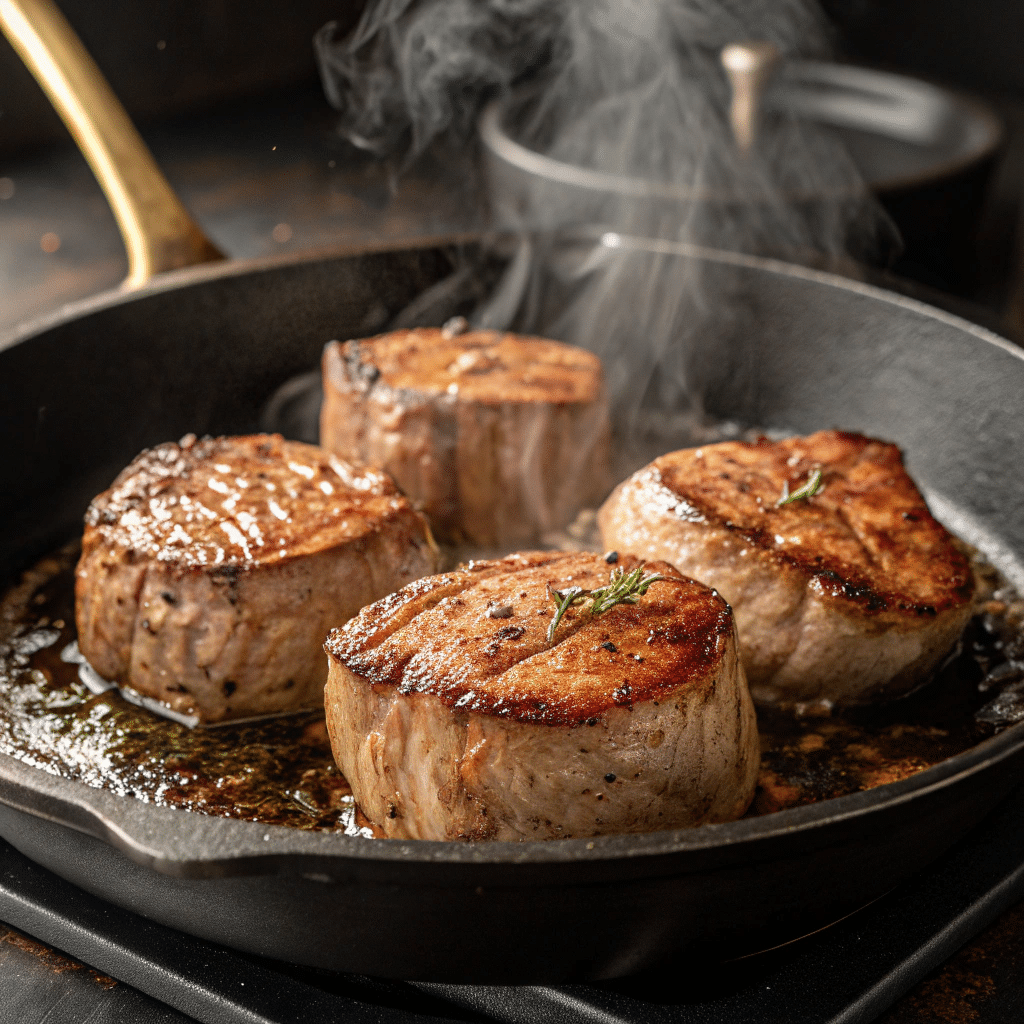 searing-beef-mini-wellington Searing beef for mini wellington recipe