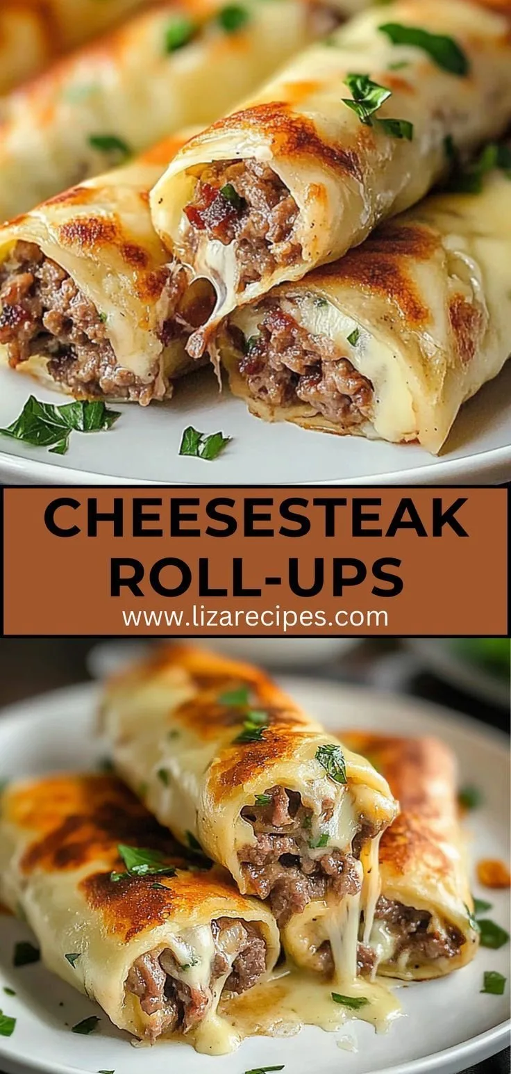 Delicious Keto Philly Cheesesteak Roll Ups