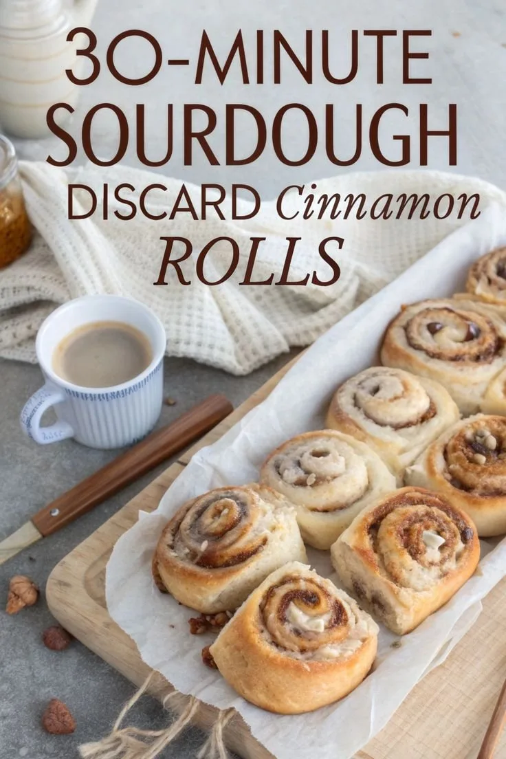 30-Minute Sourdough Discard Cinnamon Rolls