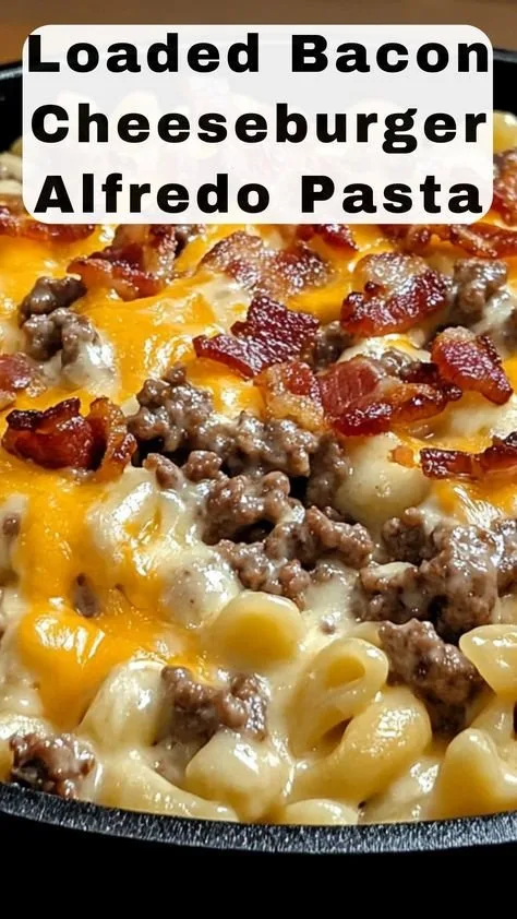 Bacon Cheeseburger Alfredo 2 Bacon Cheeseburger Alfredo