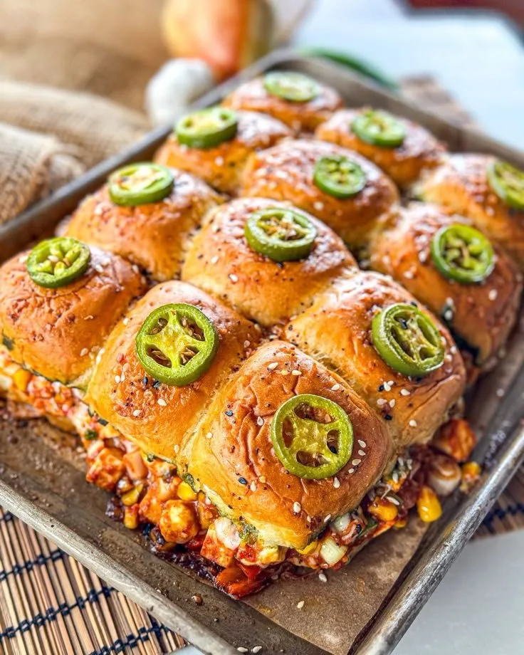 Mexican Paneer & Corn Sliders