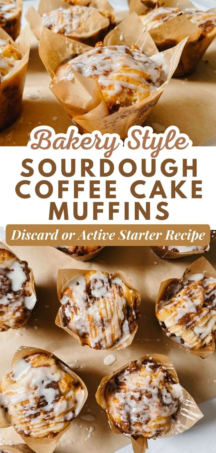 Sourdough Coffee Cake Muffins