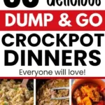 A variety of easy Crockpot recipes for family dinners.