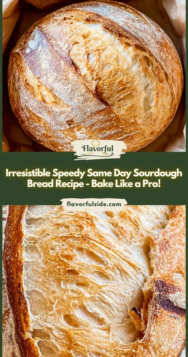 Speedy Same Day Sourdough Bread