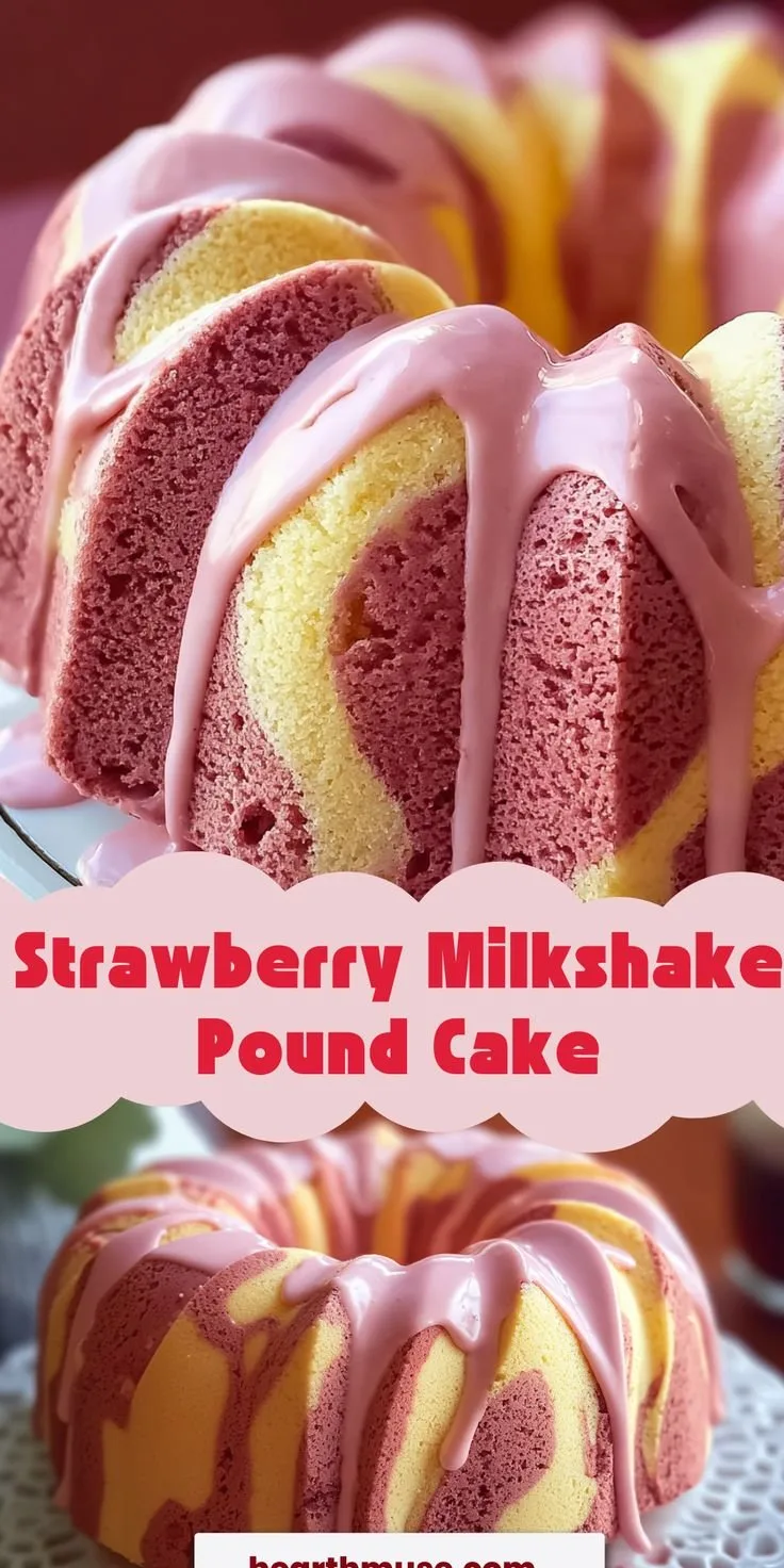 Strawberry Milkshake Pound Cake Recipe: A Sweet Delight!