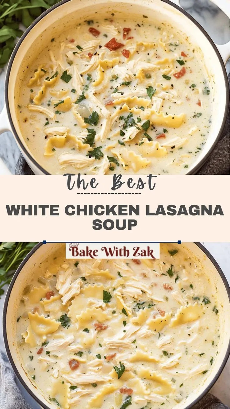 Delicious White Chicken Lasagna Soup Recipe Ready in 40 Minutes