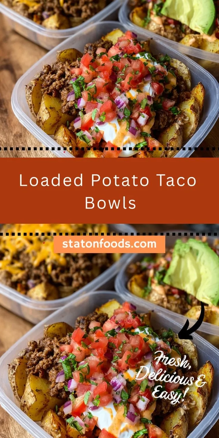 Loaded Potato Taco Bowls