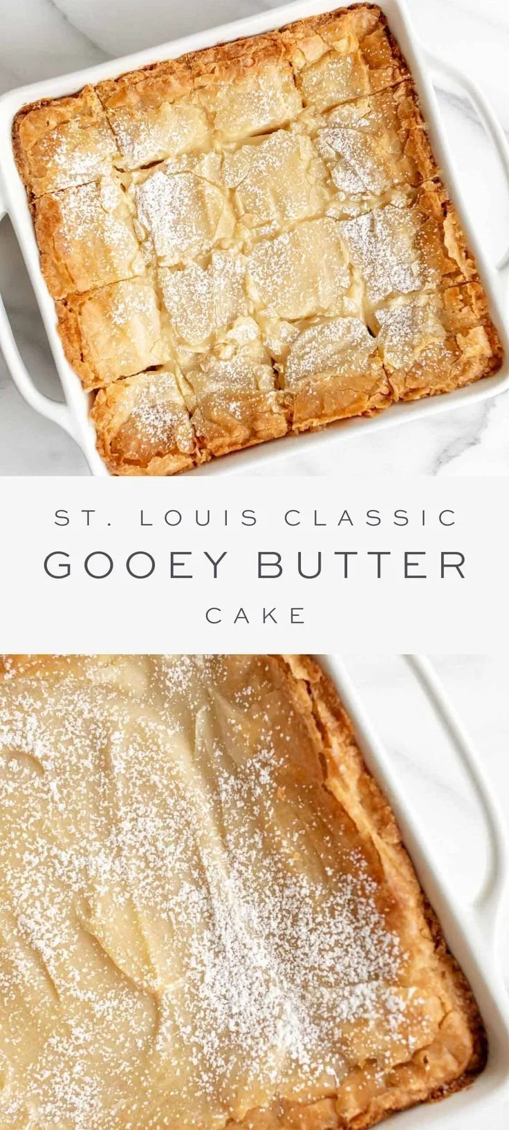 Gooey Butter Cake with Brown Butter