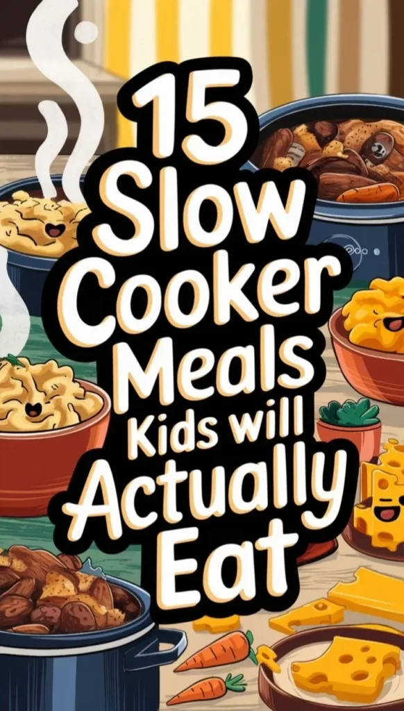 Tasty slow cooker meals ready to serve, featuring various hearty dishes.