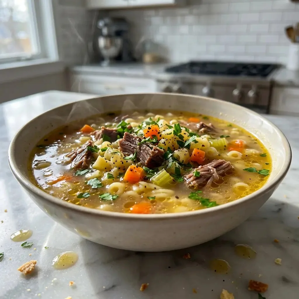 Delicious Italian Penicillin Soup Recipe with Beef & Herbs 2 Delicious Italian Penicillin Soup Recipe with Beef & Herbs