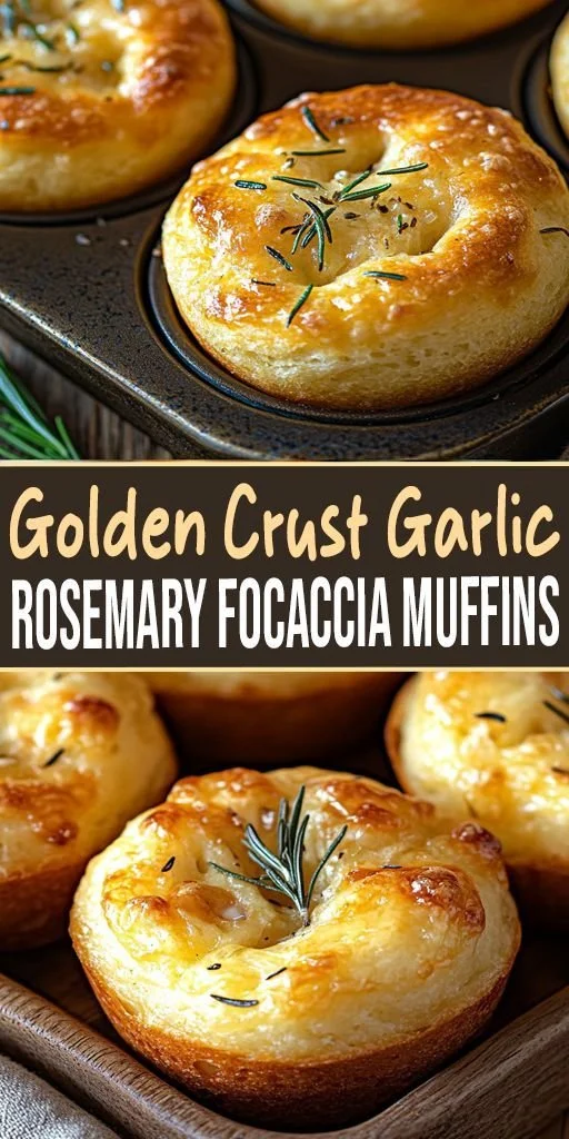 Garlic Rosemary Focaccia Muffins 2 Garlic Rosemary Focaccia Muffins