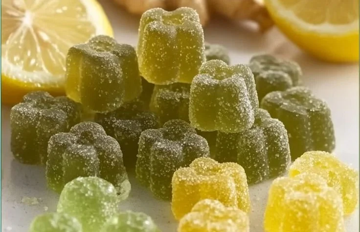 Green Tea, Lemon & Ginger Gummies 3 Green Tea, Lemon & Ginger Gummies for health and wellness