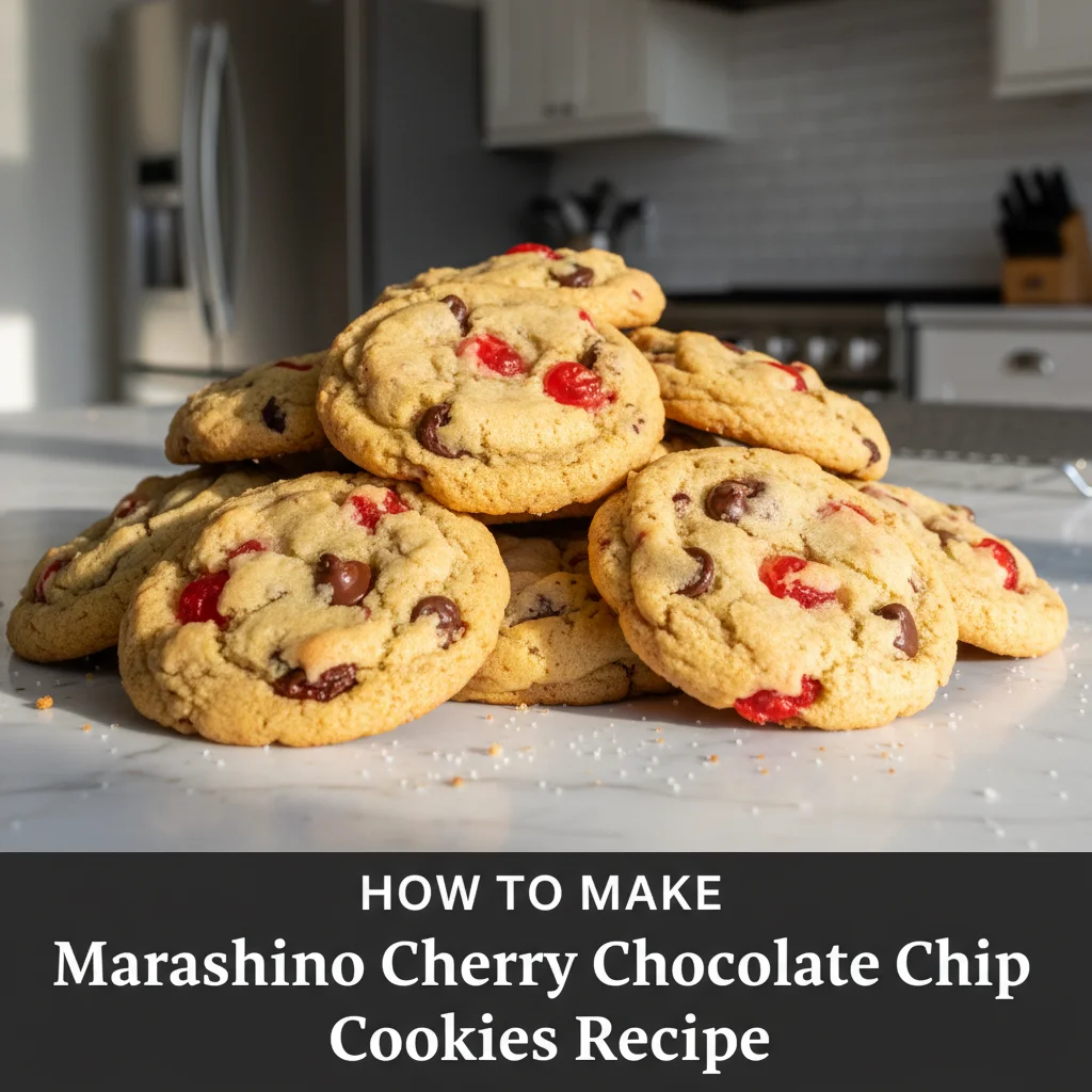 Maraschino Cherry Chocolate Chip Cookies