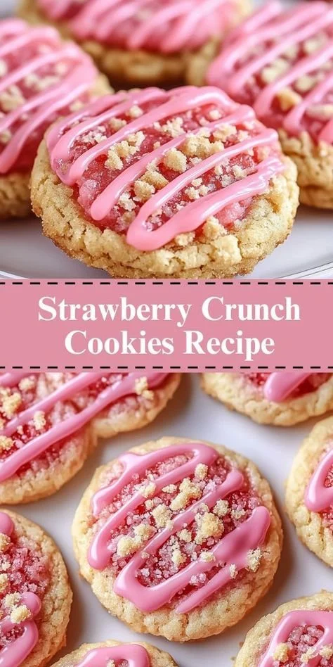 Strawberry Crunch Cookies 2 Strawberry Crunch Cookies