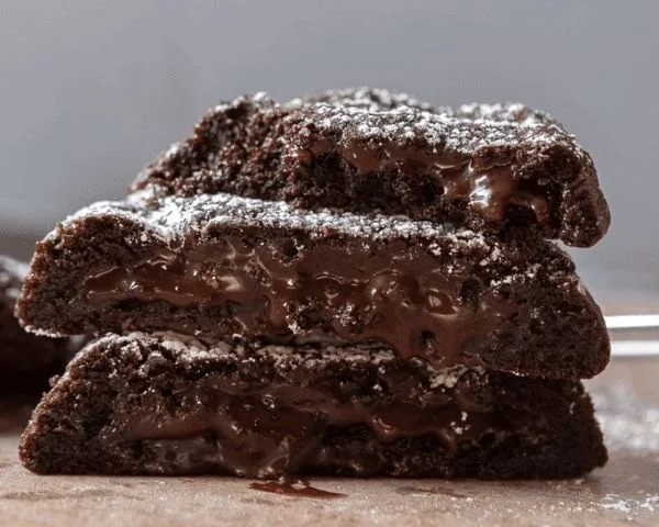 The Best Crumbl Molten Lava Cookies 3 Delicious Crumbl molten lava cookies with gooey chocolate center