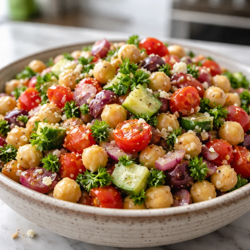 10-Minute Mediterranean Chickpea Salad