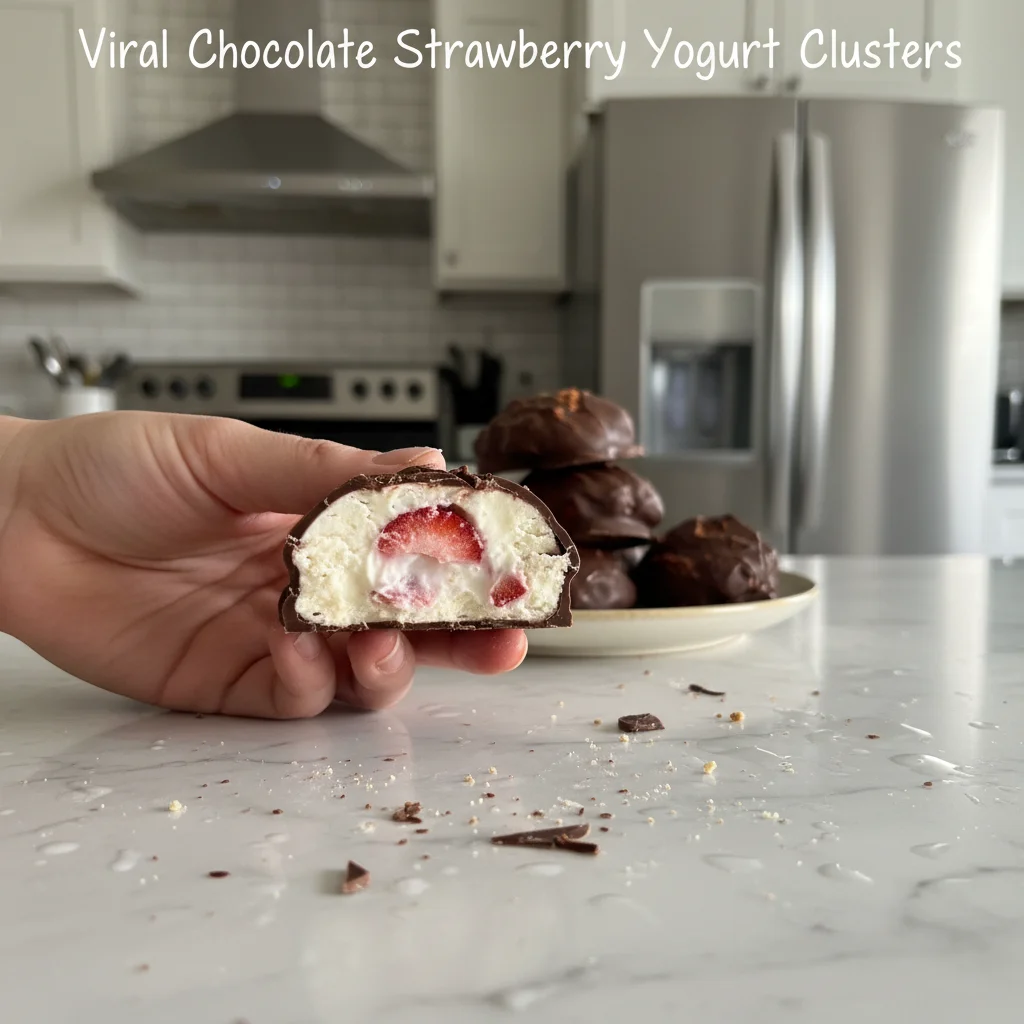 Chocolate Strawberry Yogurt Clusters