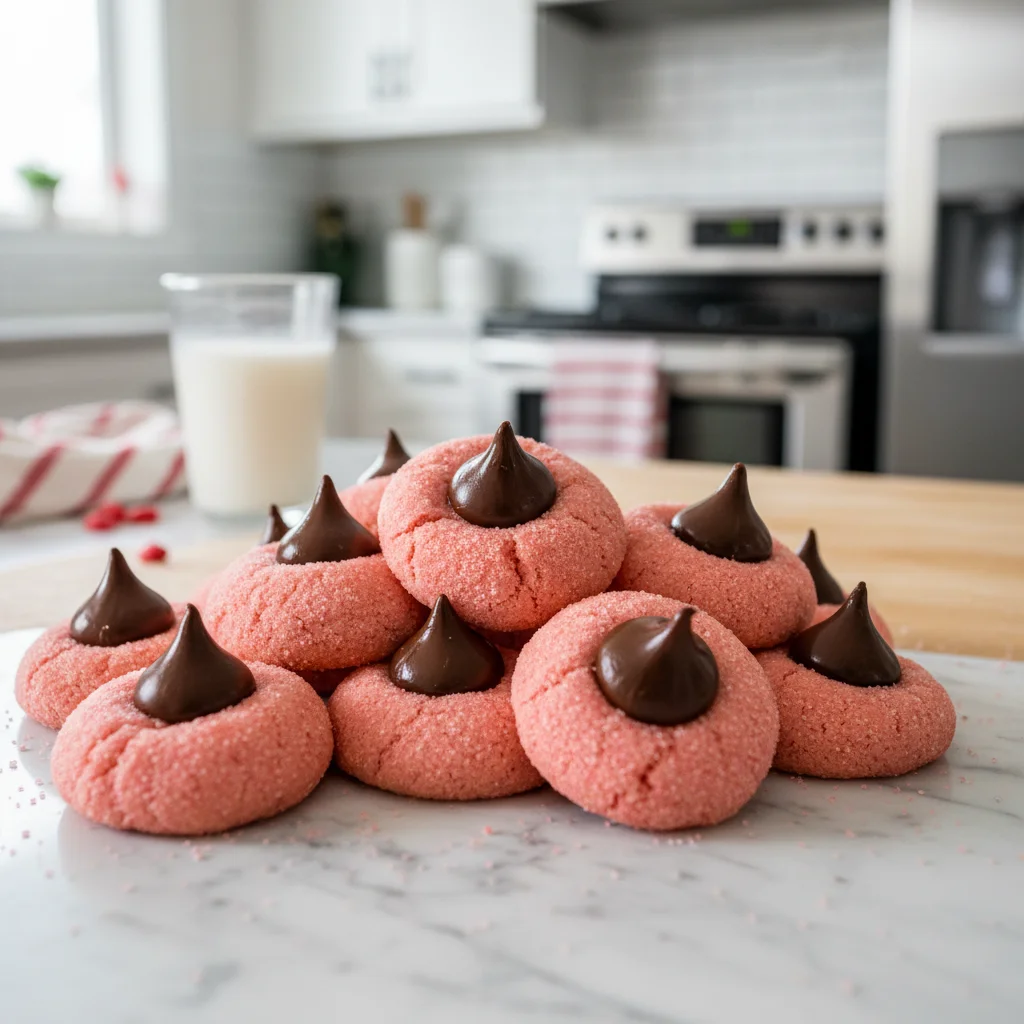 Strawberry Kiss Cookies