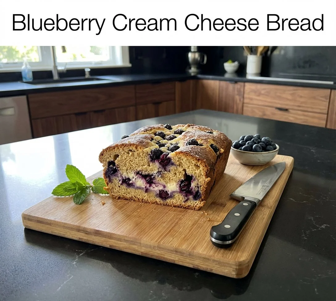 Best 4 Blueberry Dessert Recipes to Satisfy Your Sweet Tooth 4 Blueberry Cream Cheese Bread