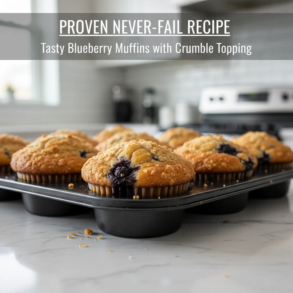 Best 6 Blueberry Muffin Recipes for a Delicious Morning Treat 6 Moist Blueberry Muffins with Crumble Topping