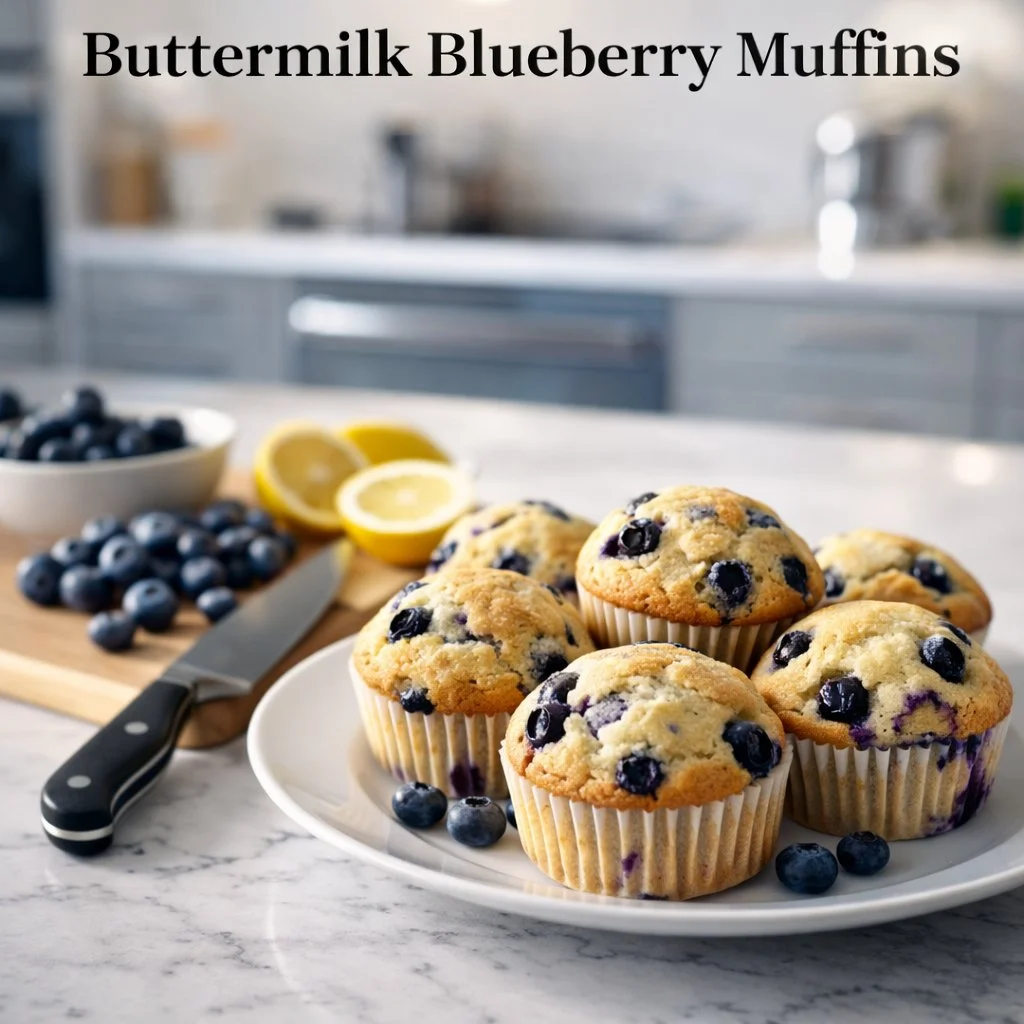 Buttermilk Blueberry Muffins