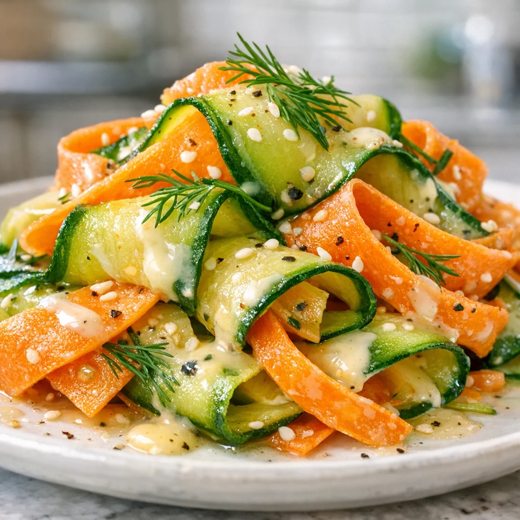 Carrot & Cucumber Ribbon Salad
