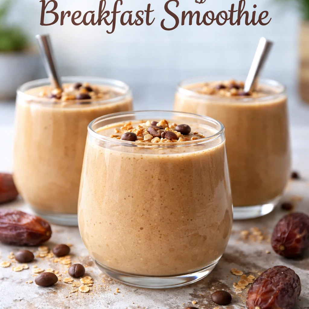 Creamy Date Coffee Breakfast Smoothies