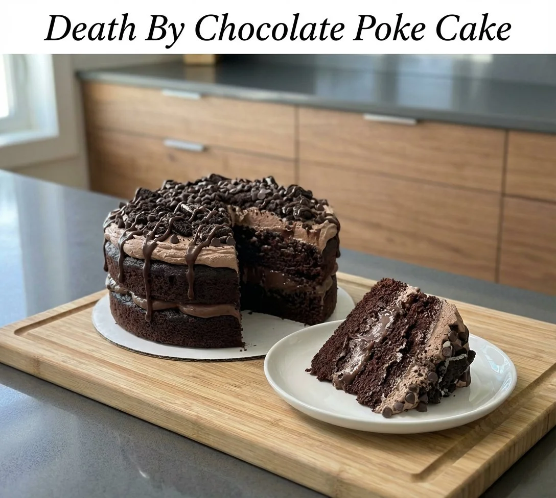 Death By Chocolate Poke Cake