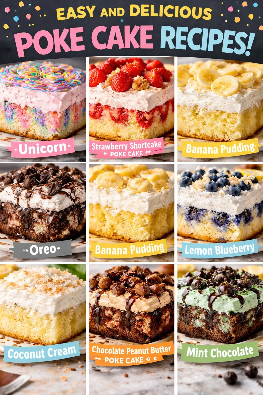 EASY AND DELICIOUS POKE CAKE RECIPES!