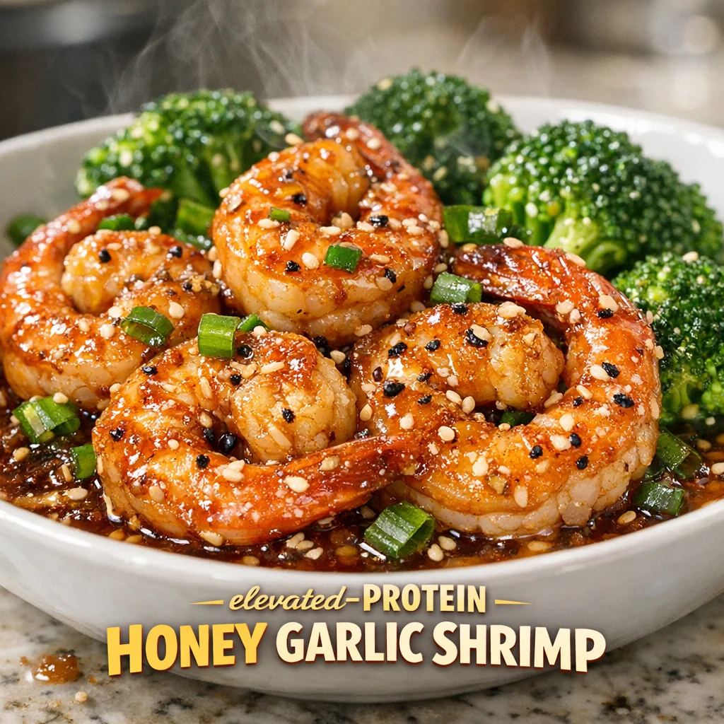 High-Protein Honey Garlic Shrimp