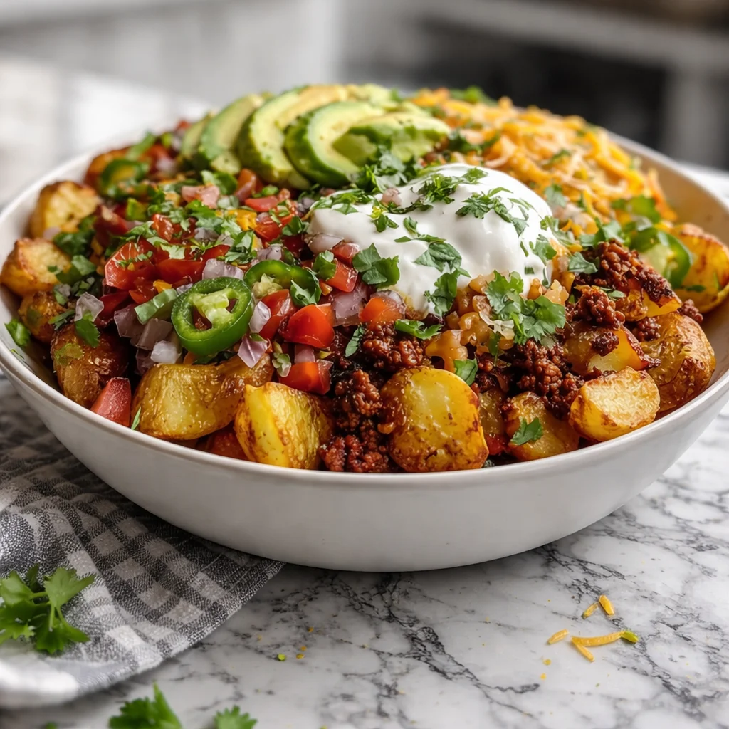 Loaded Potato Taco Bowl