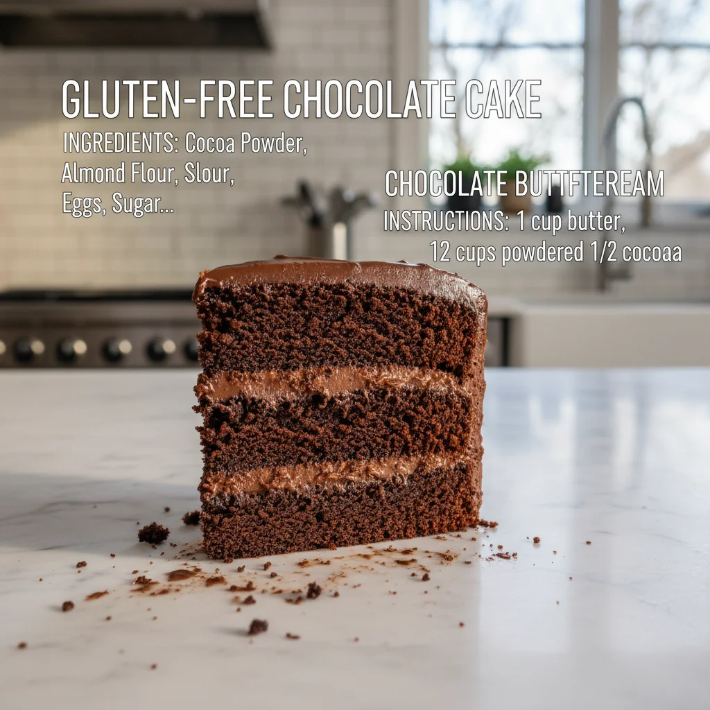 Ultimate Decadent Gluten Free Chocolate Cake