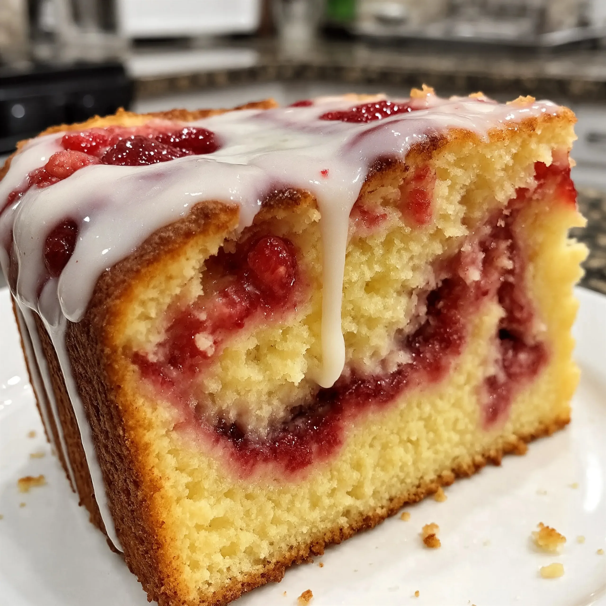 Strawberry Pound Cake