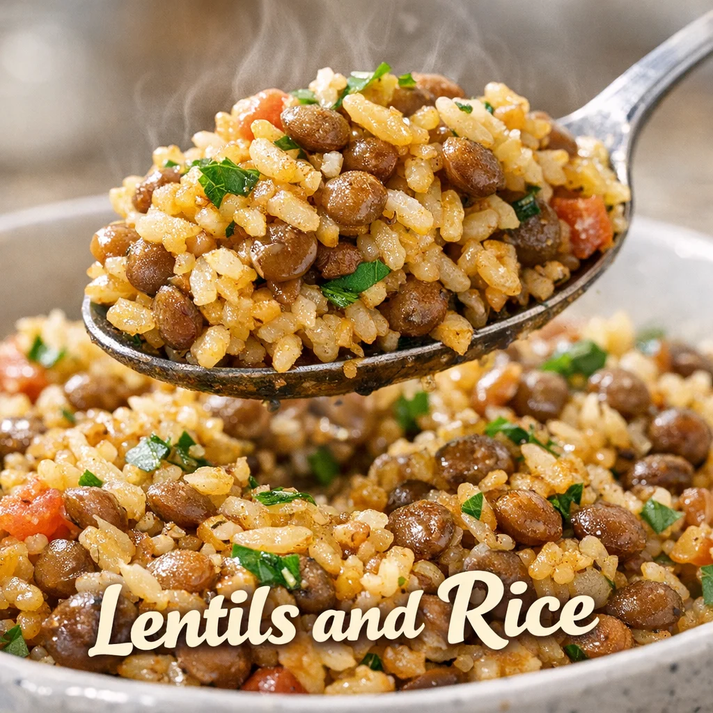 Easy Mediterranean Lentils and Rice