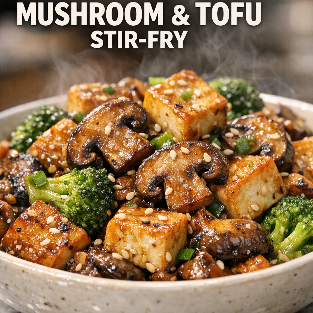 Mushroom and Tofu Stir-Fry