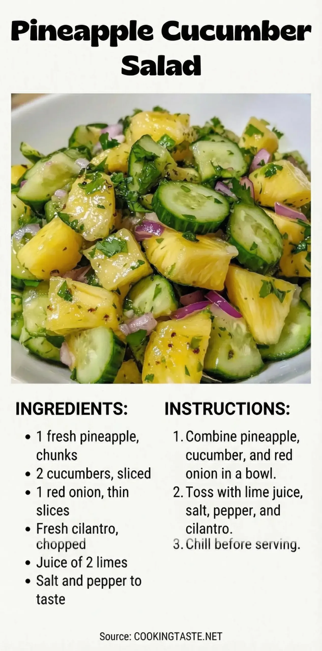 Pineapple Cucumber Salad