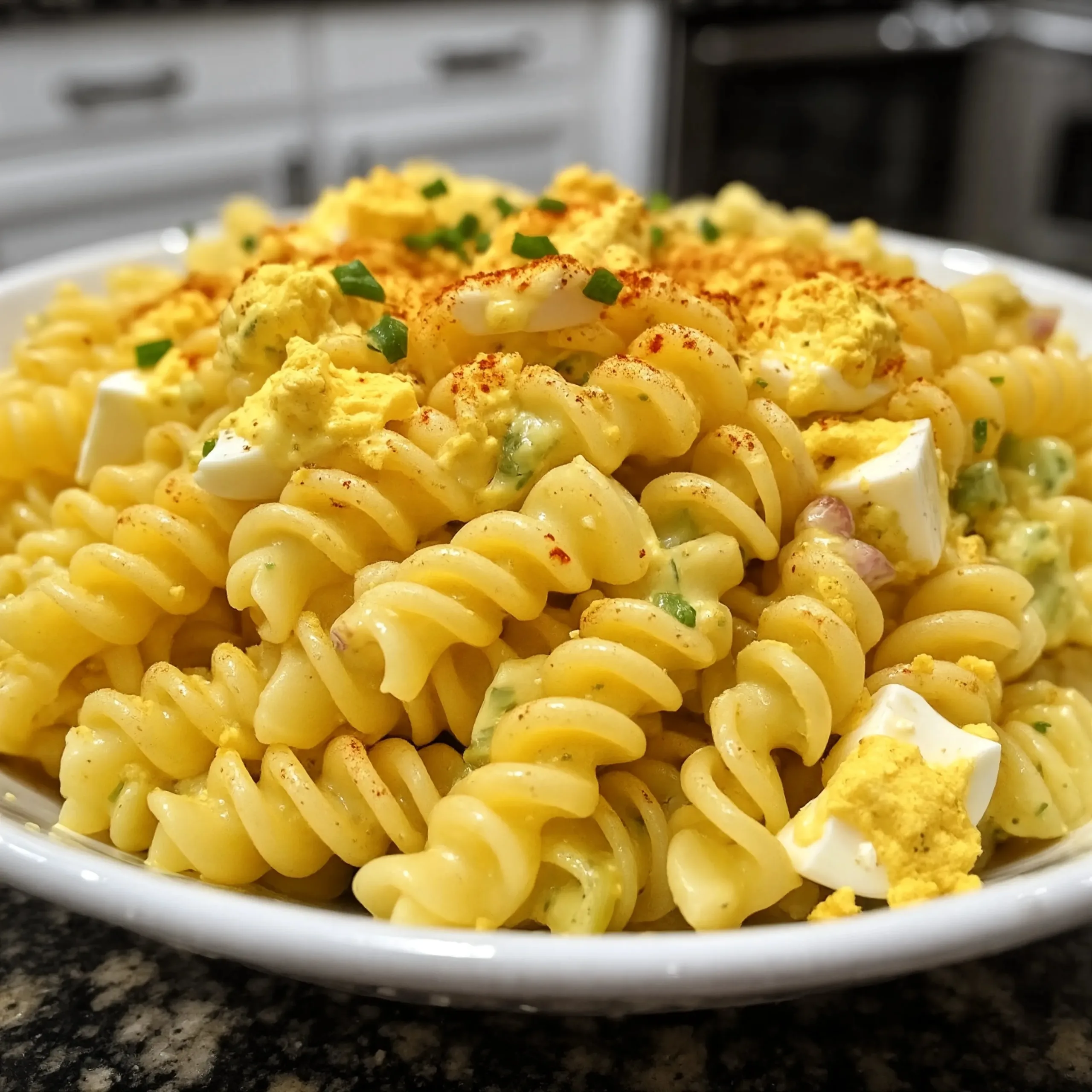 Deviled Eggs Pasta Salad
