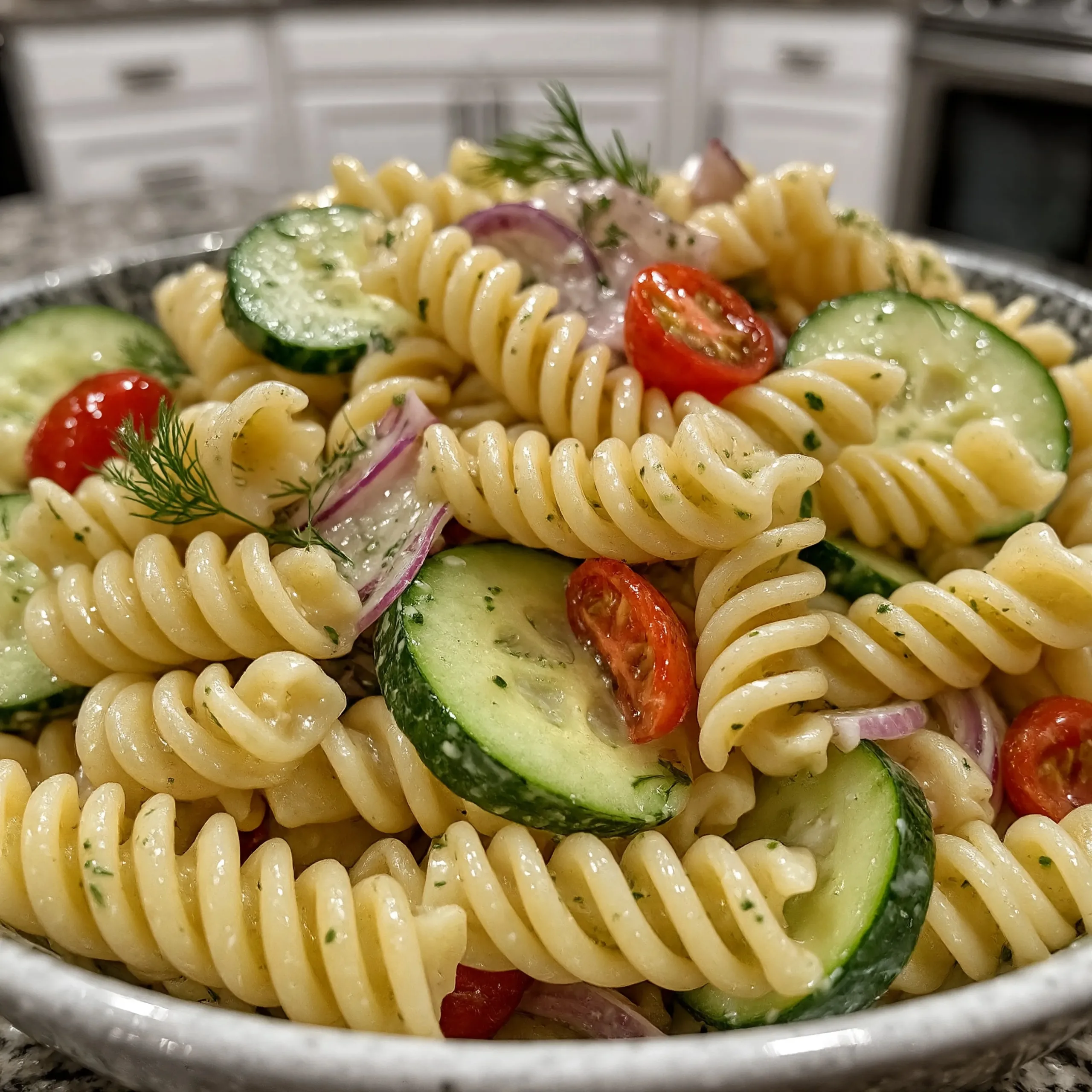 Best Cucumber Pasta Salad