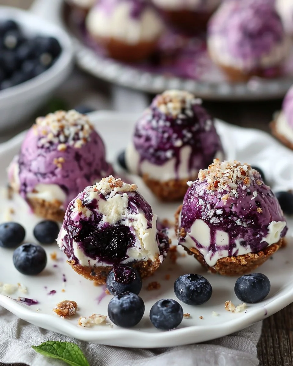 Blueberry Cheesecake Bites 1 Blueberry Cheesecake Bites