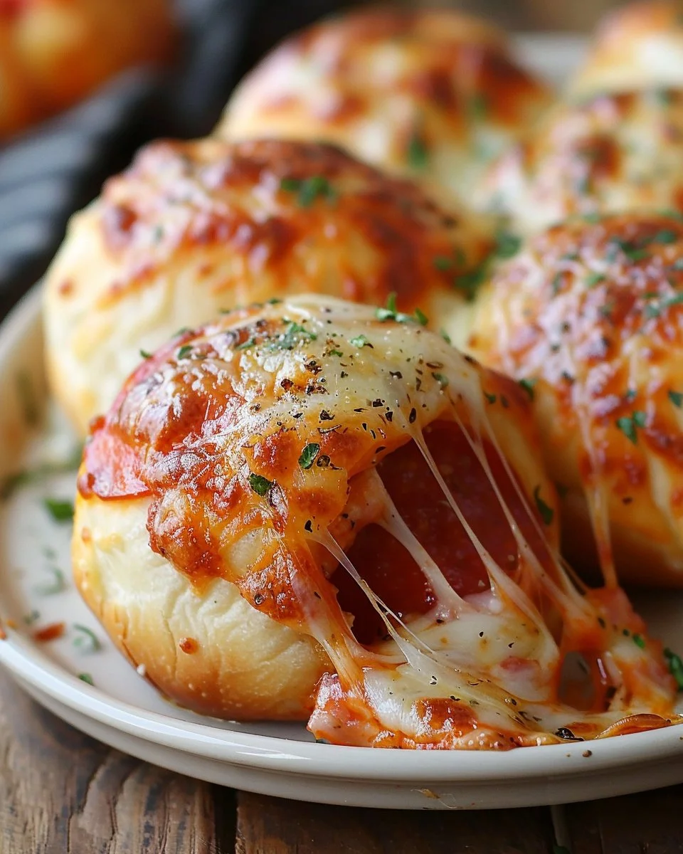 Cheesy Pepperoni Pizza Bombs 2 Cheesy Pepperoni Pizza Bombs