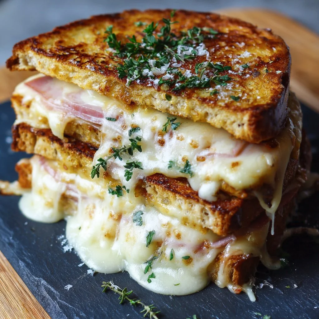 Croque Monsieur 2 Savory Croque Monsieur Recipe Easy Homemade French Ham & Cheese Sandwich