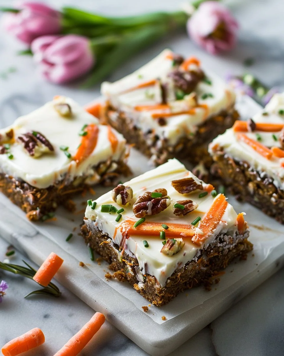 Easter Carrot Cake Bars 2 Easter Carrot Cake Bars