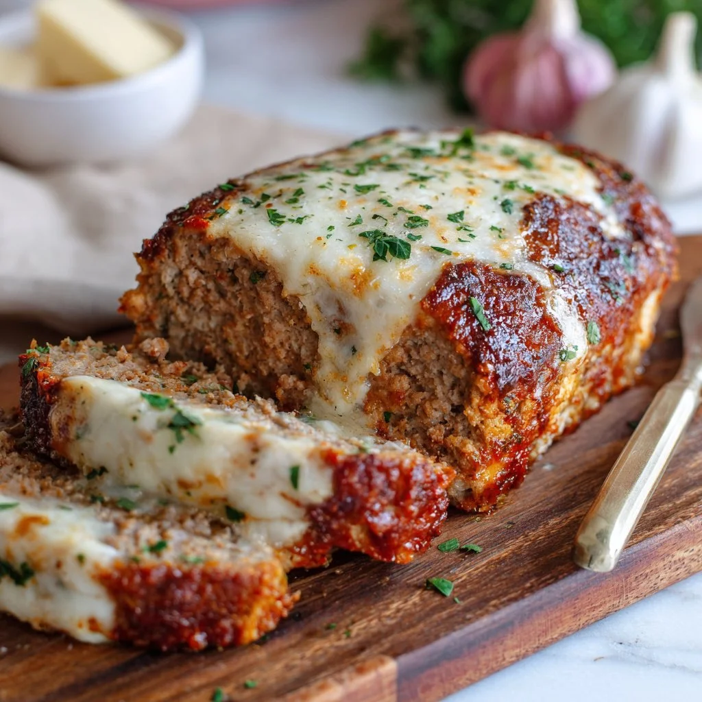 Garlic Parmesan Meatloaf 2 Mouthwatering Garlic Parmesan Meatloaf Recipe – Easy Comfort Food Dinner Idea
