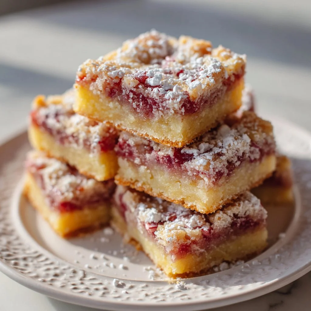 Homemade Lemon Rhubarb Bars 2 Homemade Lemon Rhubarb Bars