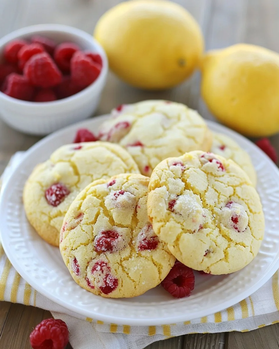 Lemon Raspberry Cookies 2 Lemon Raspberry Cookies