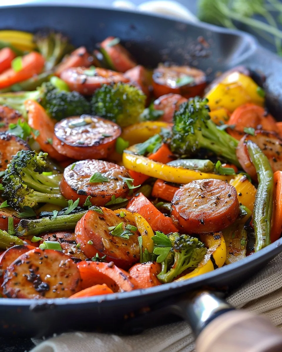 One-Pan Honey Garlic Kielbasa & Veggies 2 One-Pan Honey Garlic Kielbasa & Veggies for Effortless Nights