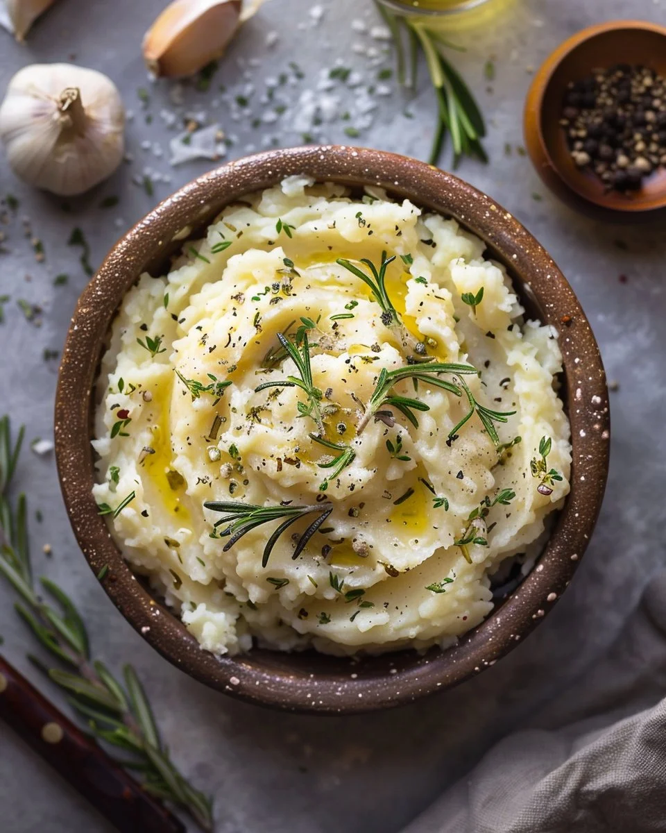 Rosemary Garlic Mashed Potatoes 2 Rosemary Garlic Mashed Potatoes